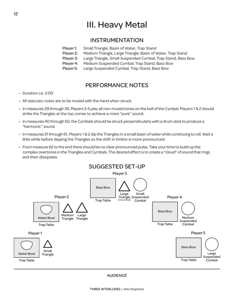 Three Interludes Three Interludes Percussion Ensemble scores gallery preview page 8