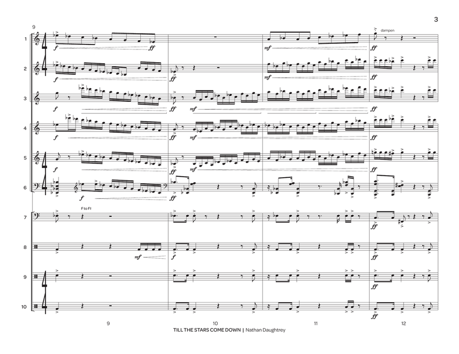 Till the Stars Come Down Till the Stars Come Down Percussion Ensemble scores gallery preview page 4