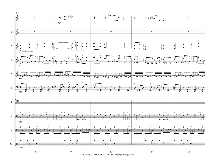 Till the Stars Come Down Till the Stars Come Down Percussion Ensemble scores gallery preview page 6