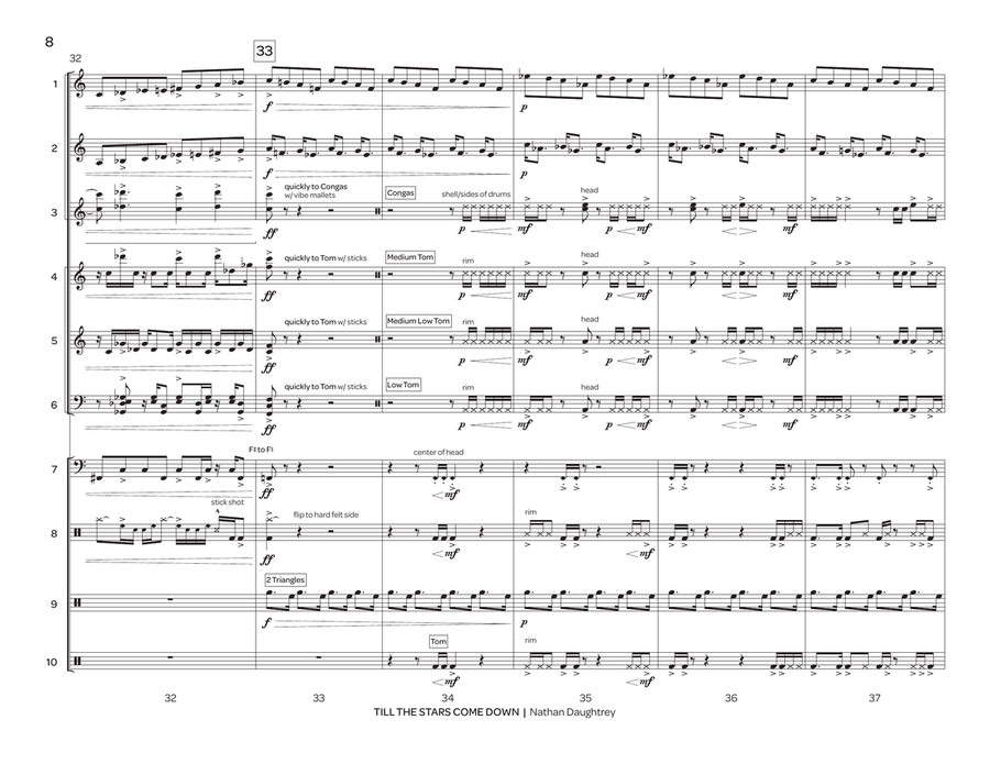 Till the Stars Come Down Till the Stars Come Down Percussion Ensemble scores gallery preview page 9