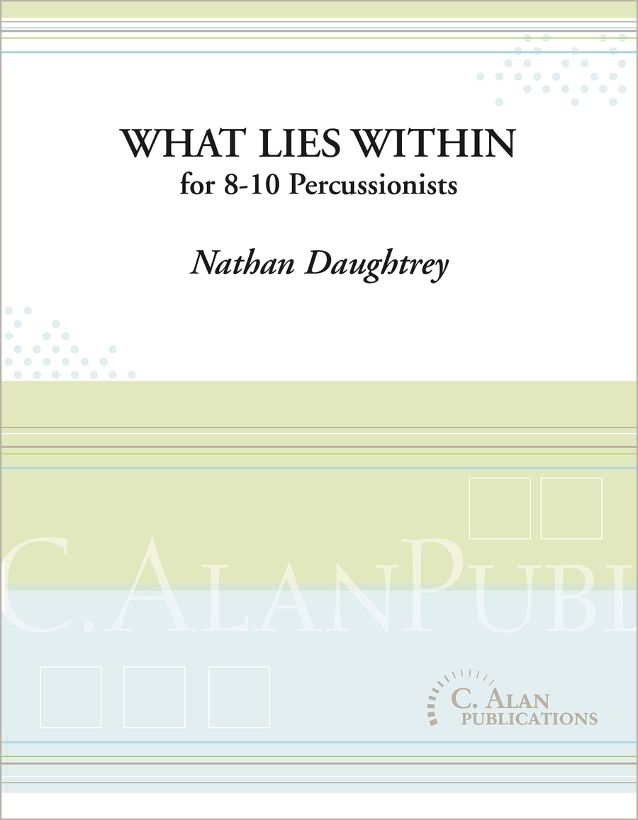 What Lies Within What Lies Within Percussion Ensemble scores gallery preview page 1