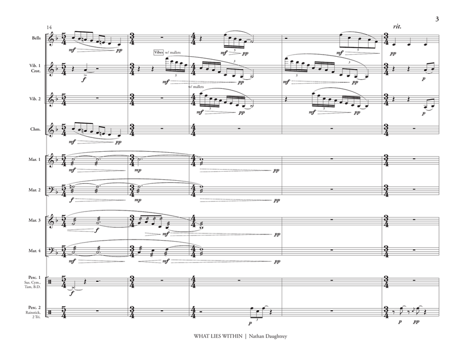 What Lies Within What Lies Within Percussion Ensemble scores gallery preview page 4