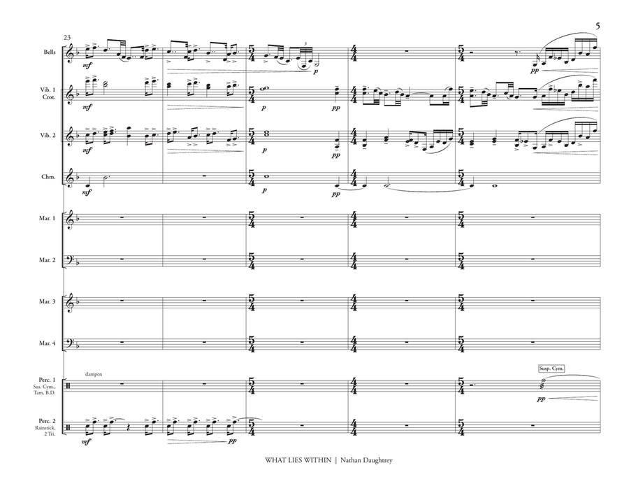 What Lies Within What Lies Within Percussion Ensemble scores gallery preview page 6