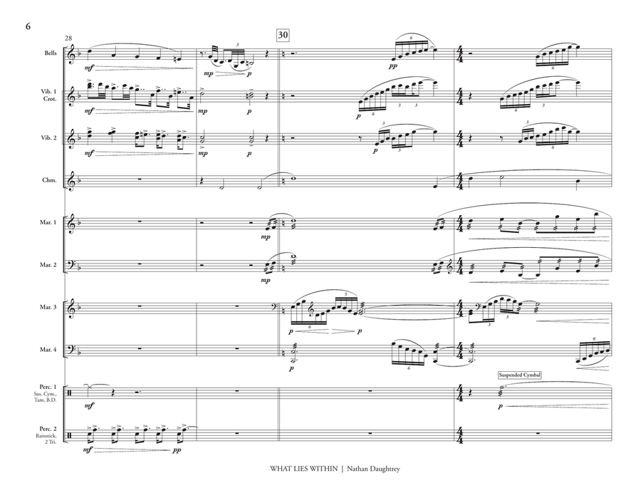 What Lies Within What Lies Within Percussion Ensemble scores gallery preview page 7