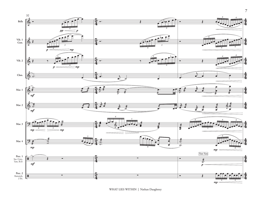 What Lies Within What Lies Within Percussion Ensemble scores gallery preview page 8