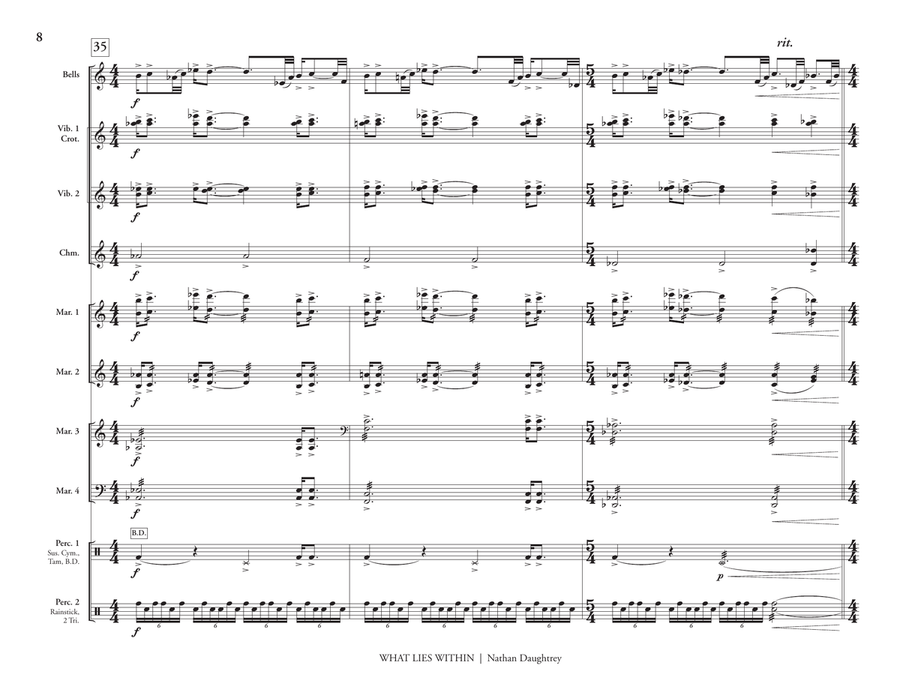 What Lies Within What Lies Within Percussion Ensemble scores gallery preview page 9