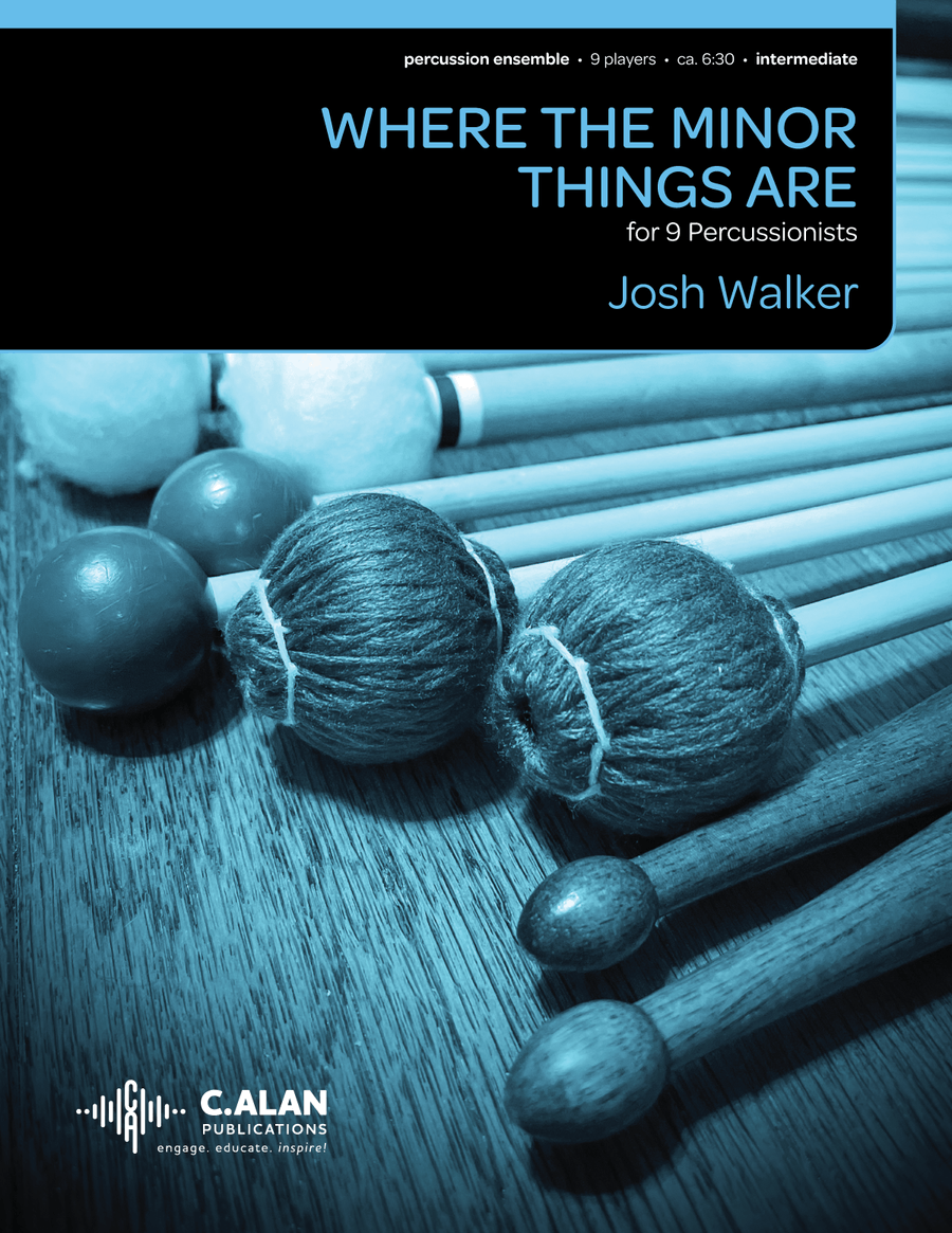 Where the Minor Things Are Percussion Ensemble scores gallery preview page 1