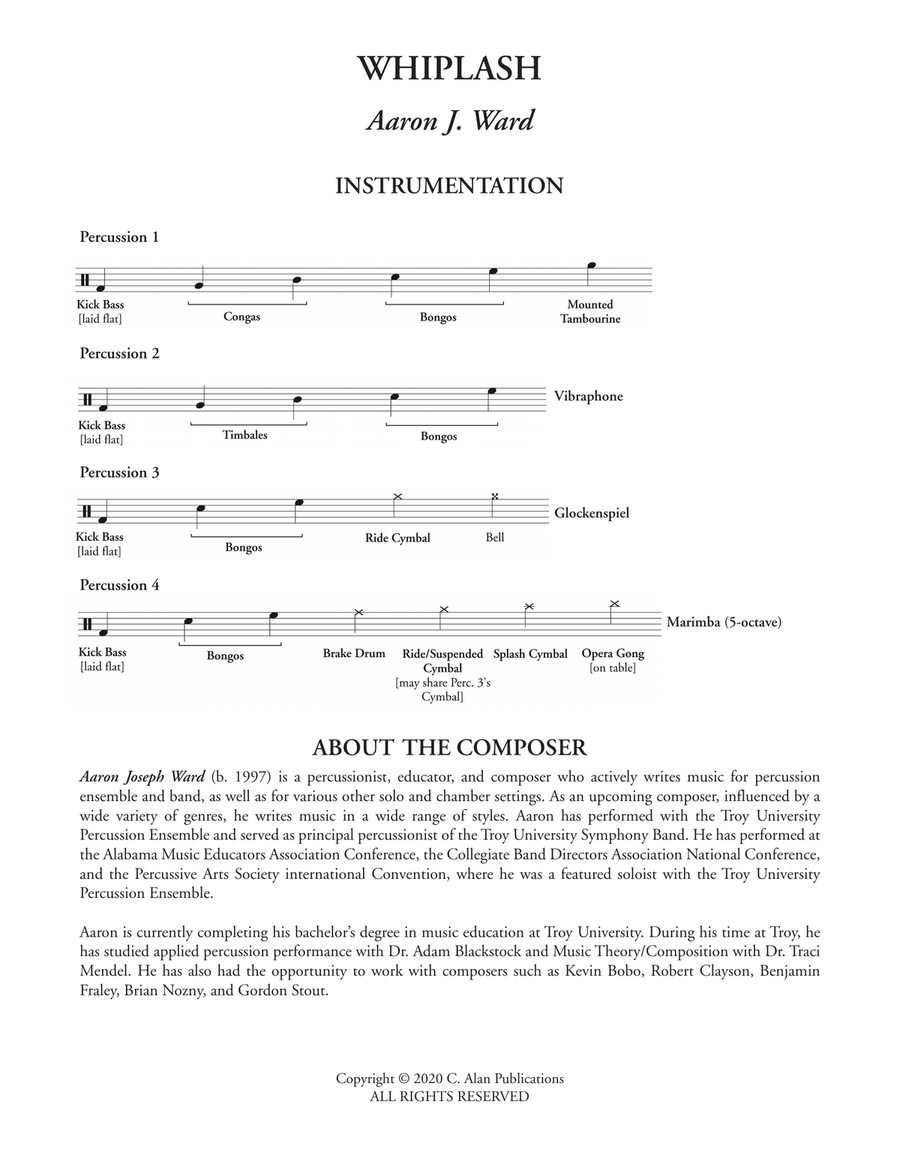 Whiplash Percussion Ensemble - Sheet Music page 2