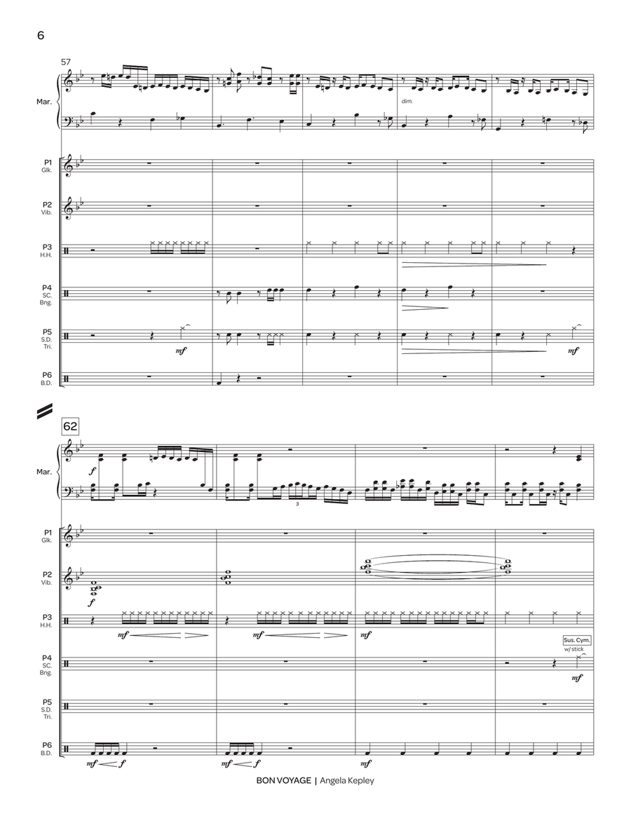 Bon Voyage (PE version) Bon Voyage (PE version) Percussion Ensemble scores gallery preview page 7