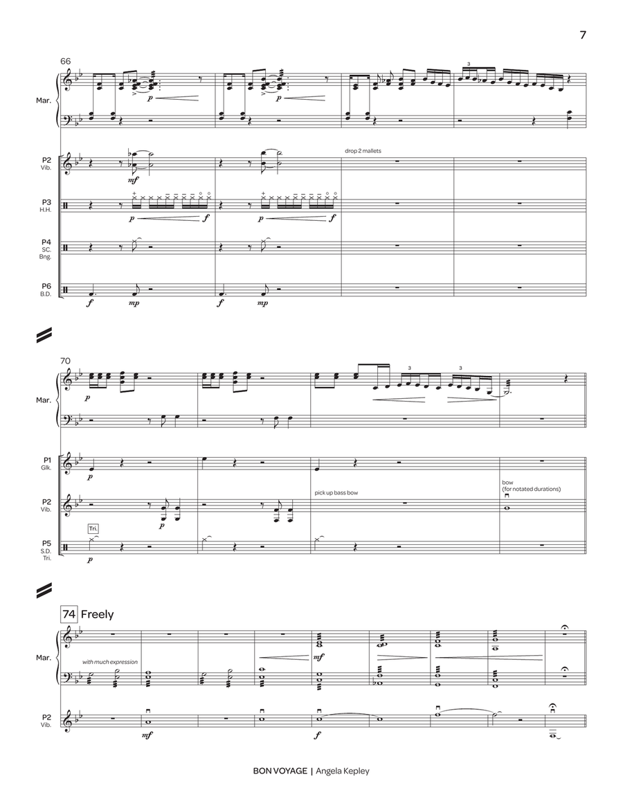 Bon Voyage (PE version) Bon Voyage (PE version) Percussion Ensemble scores gallery preview page 8