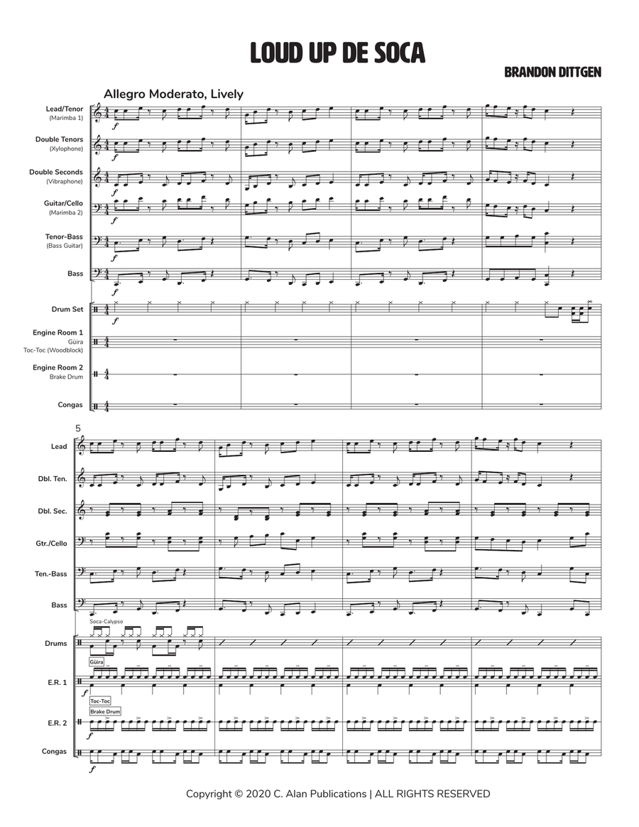 Loud Up de Soca Loud Up de Soca Steel Drum Band scores gallery preview page 2