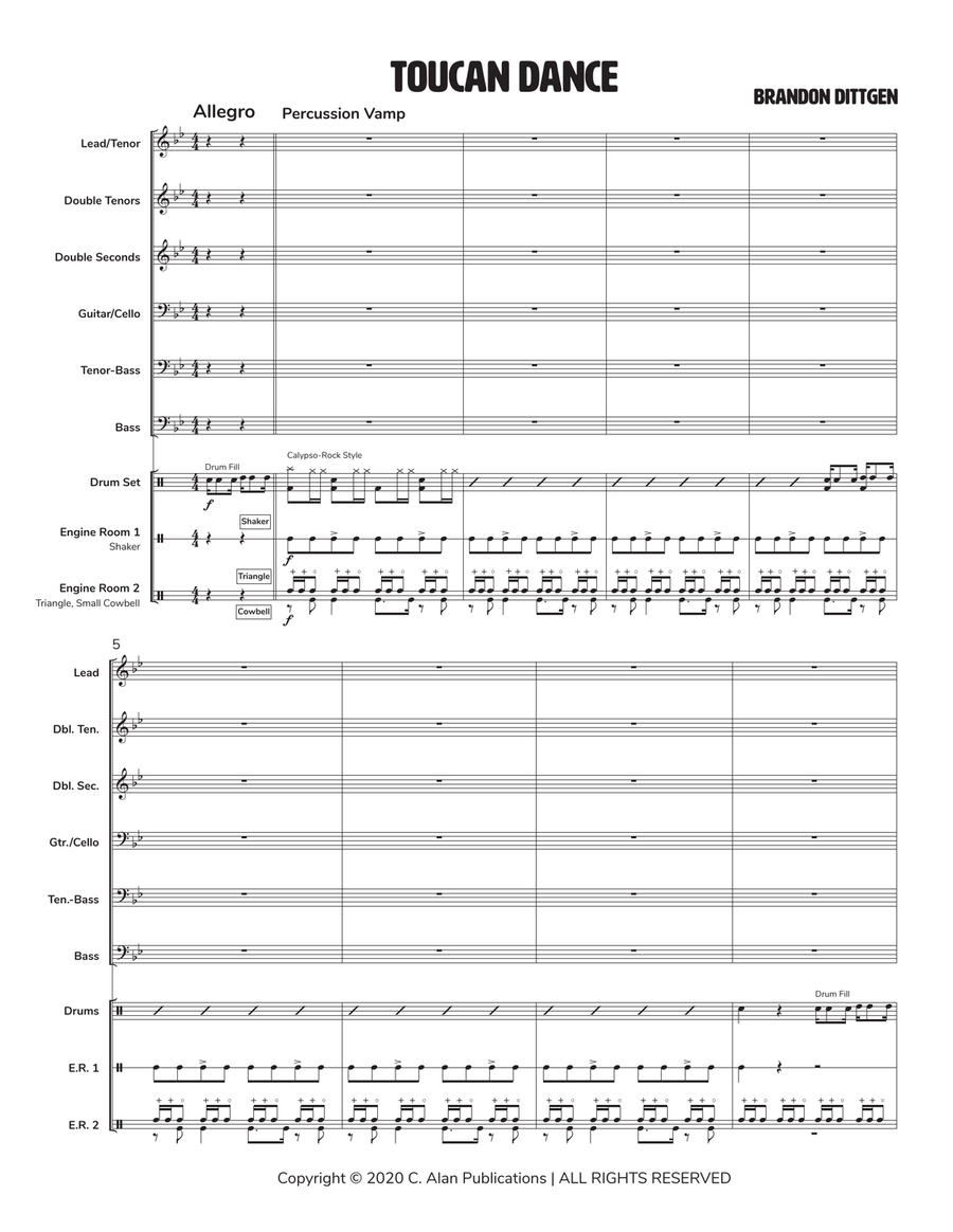 Toucan Dance Toucan Dance Steel Drum Band scores gallery preview page 2