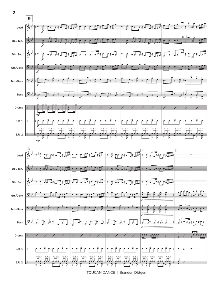 Toucan Dance Toucan Dance Steel Drum Band scores gallery preview page 3
