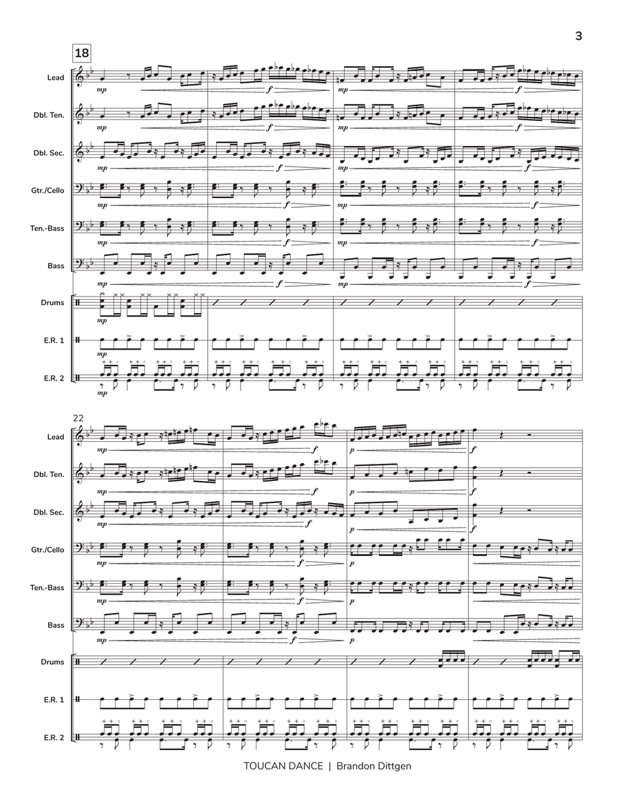 Toucan Dance Toucan Dance Steel Drum Band scores gallery preview page 4