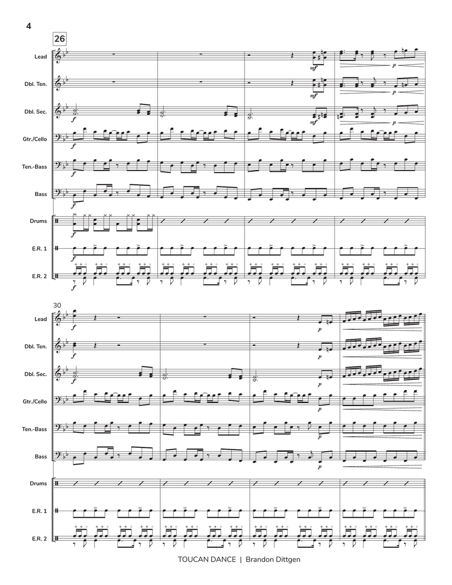 Toucan Dance Toucan Dance Steel Drum Band scores gallery preview page 5