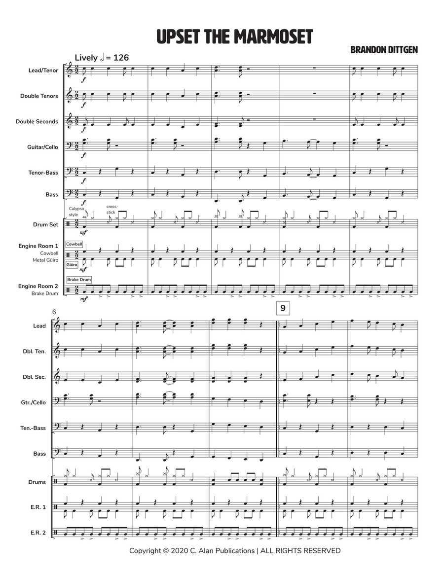 Upset the Marmoset Upset the Marmoset Steel Drum Band scores gallery preview page 2