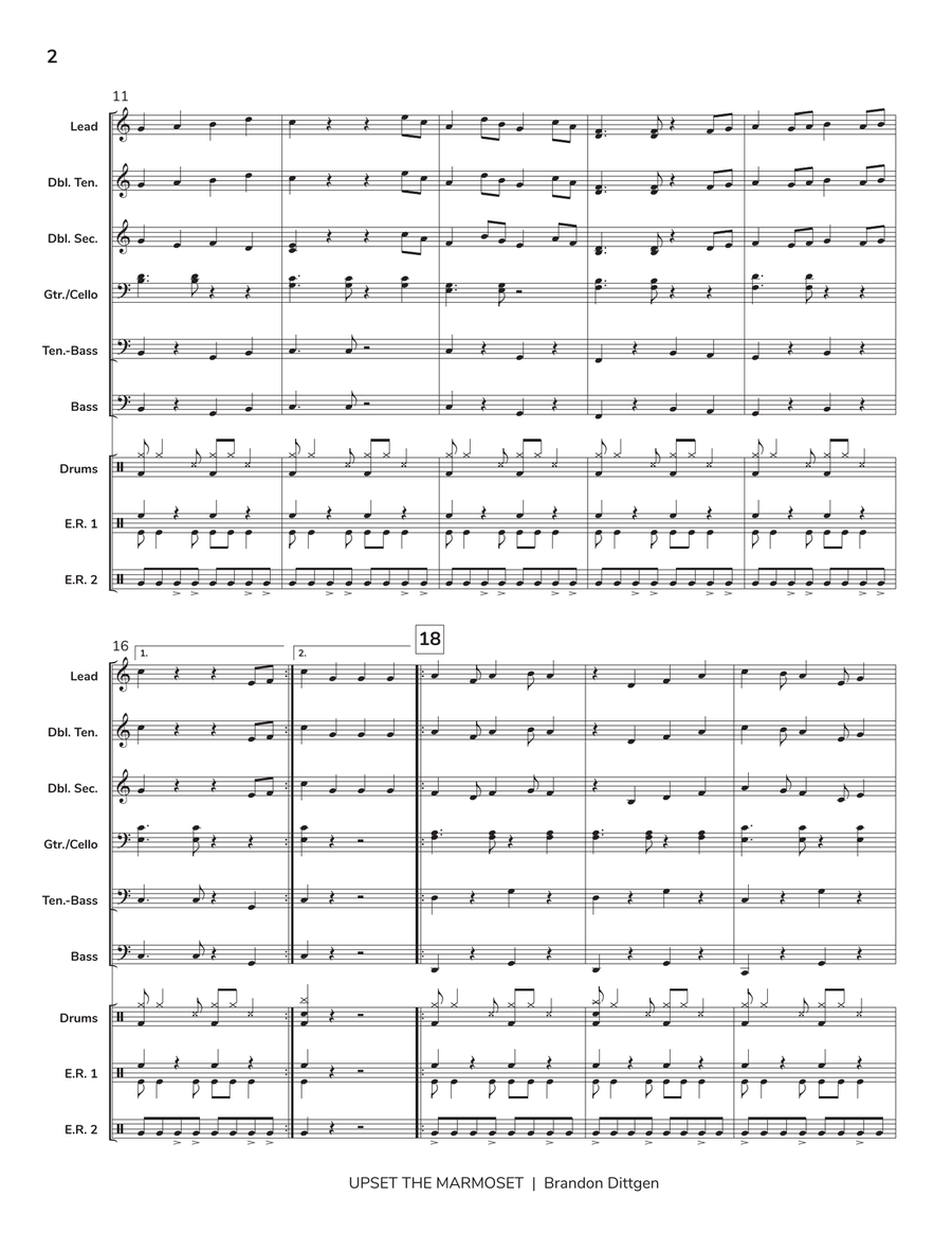 Upset the Marmoset Upset the Marmoset Steel Drum Band scores gallery preview page 3