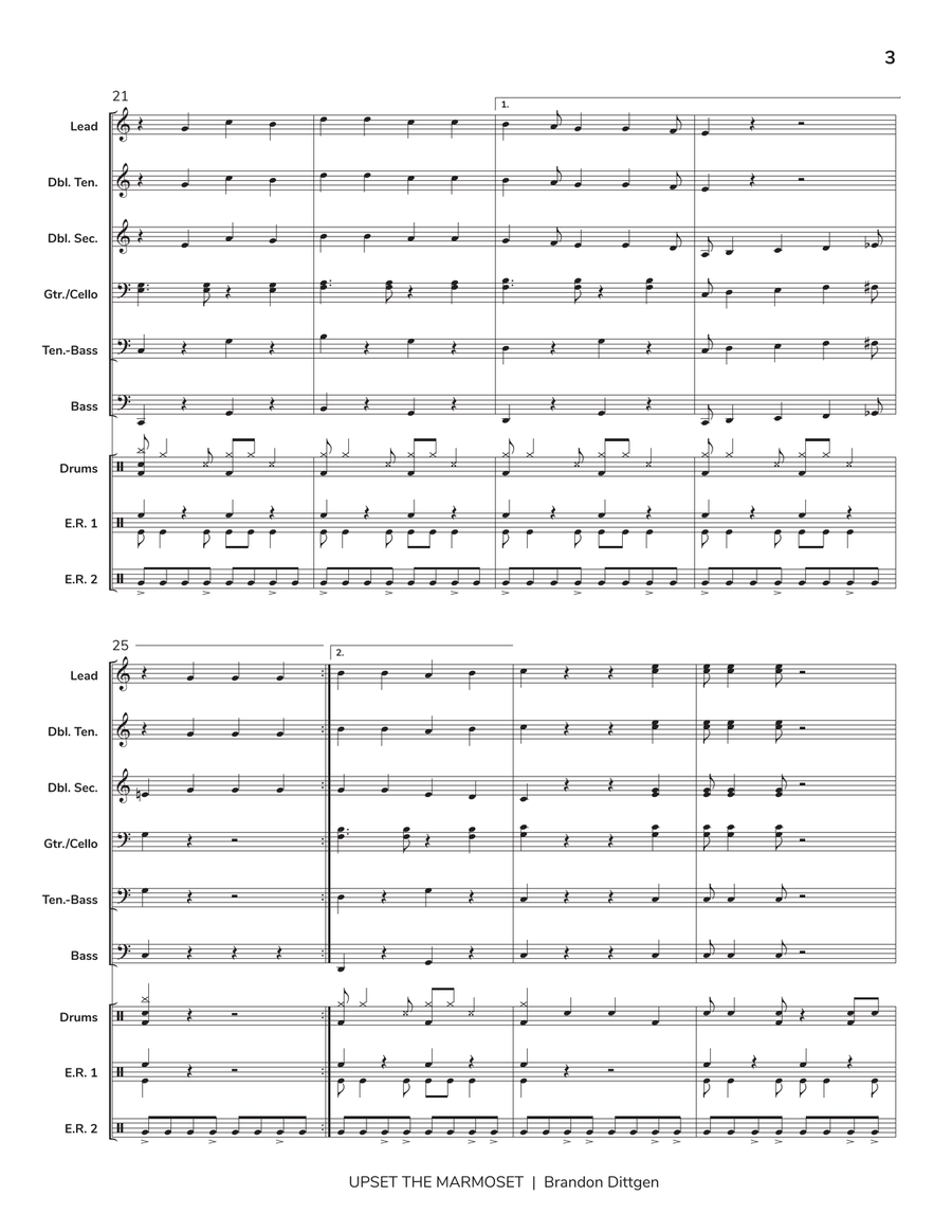 Upset the Marmoset Upset the Marmoset Steel Drum Band scores gallery preview page 4