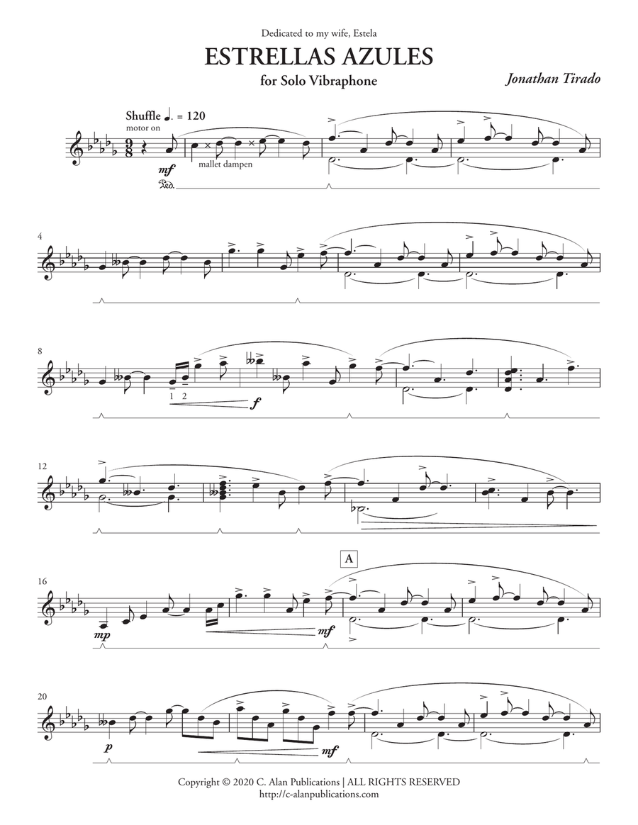 Estrellas Azules Estrellas Azules Percussion scores gallery preview page 2