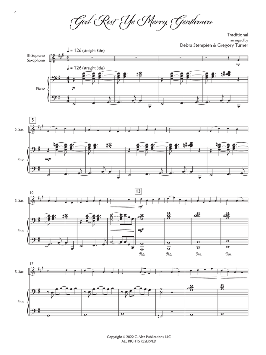 Joyful Tidings, Book 2 for Soprano Sax & Piano Soprano Saxophone scores gallery preview page 4