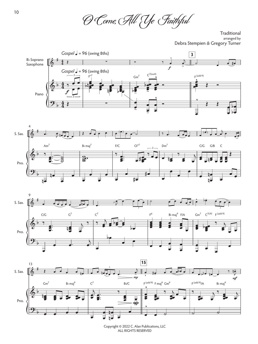 Joyful Tidings, Book 2 for Soprano Sax & Piano Soprano Saxophone scores gallery preview page 6