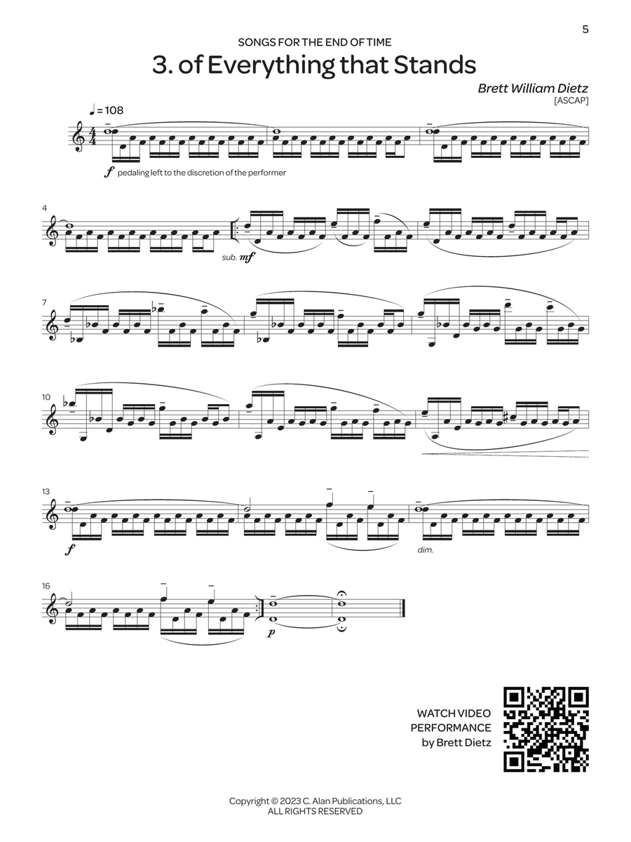 Songs for the End of Time Percussion scores gallery preview page 4