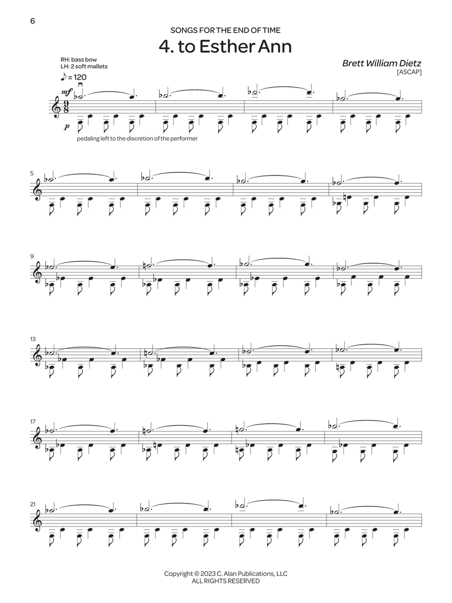 Songs for the End of Time Percussion scores gallery preview page 5
