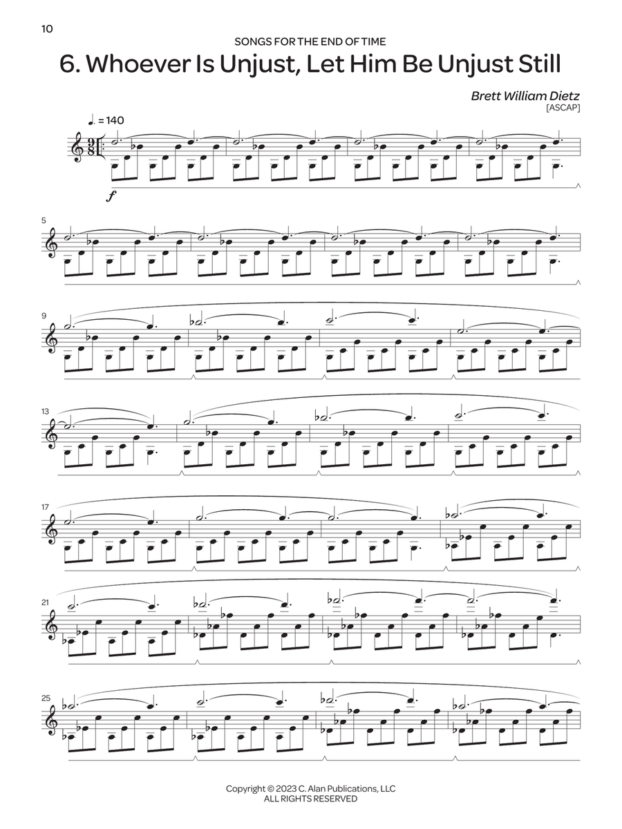 Songs for the End of Time Percussion scores gallery preview page 7