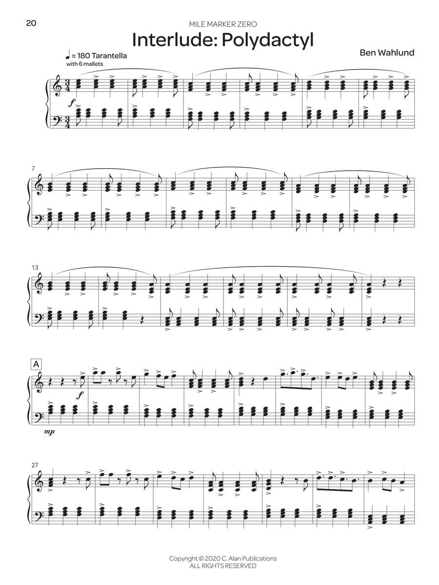 Mile Marker Zero Mile Marker Zero Marimba scores gallery preview page 6