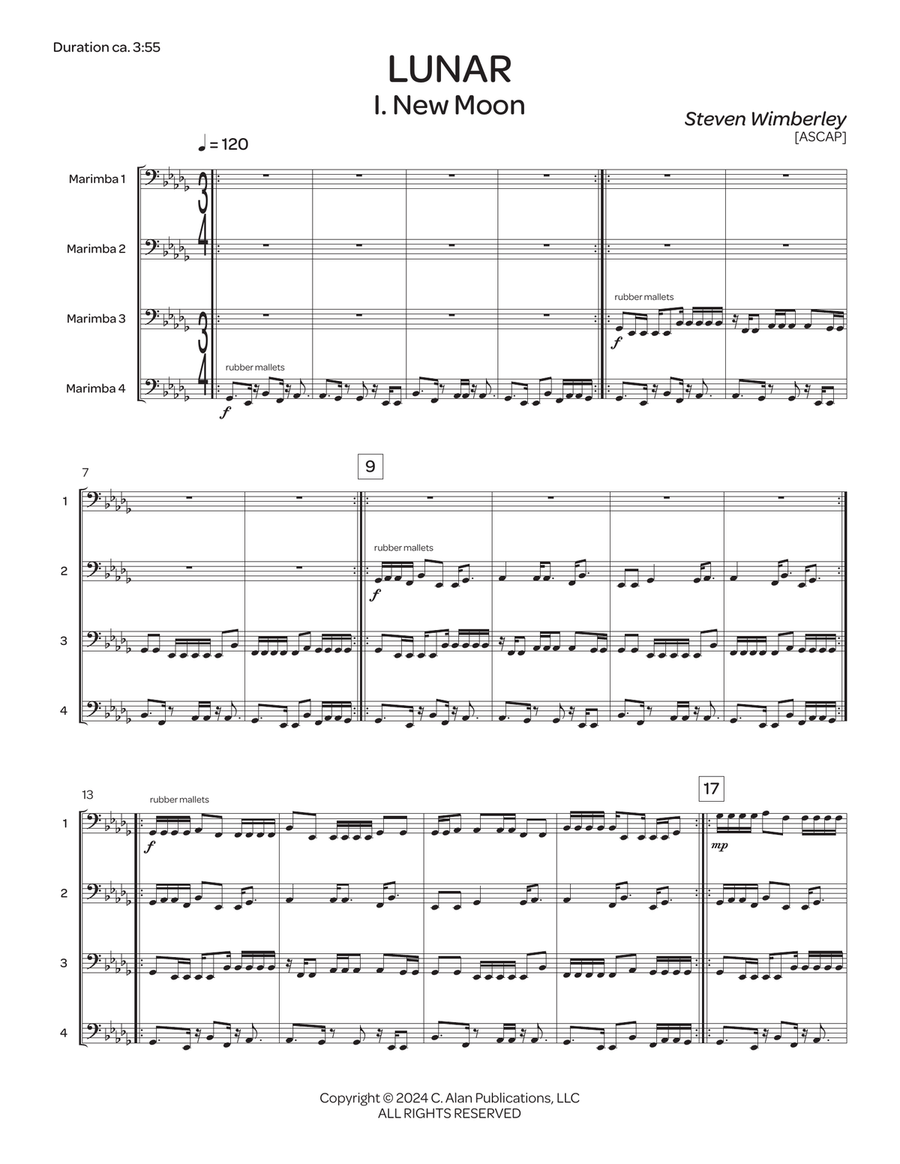 Lunar Lunar Marimba scores gallery preview page 2