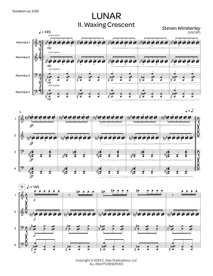 Lunar Lunar Marimba scores gallery preview page 4