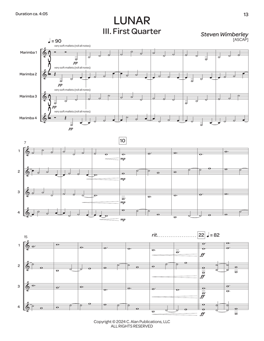 Lunar Lunar Marimba scores gallery preview page 6