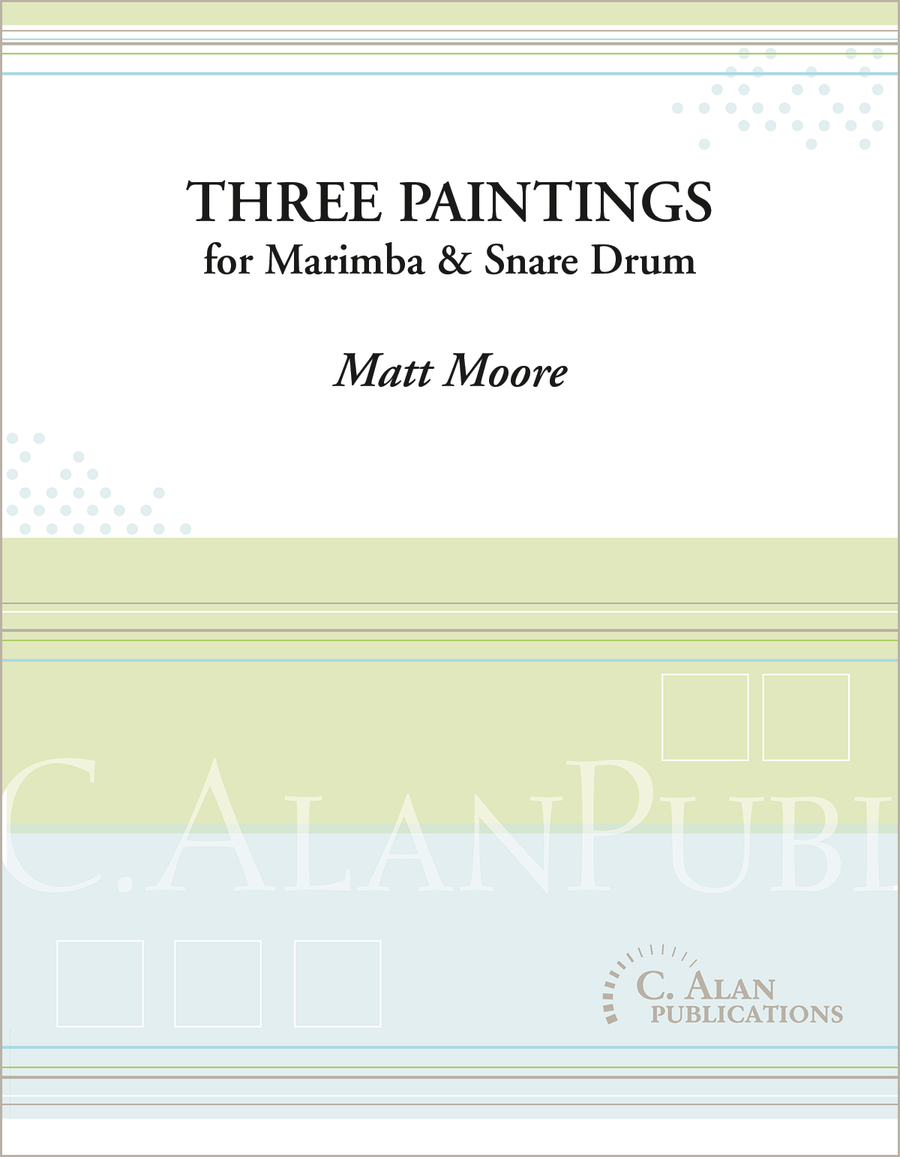 Three Paintings Three Paintings Snare Drum scores gallery preview page 1