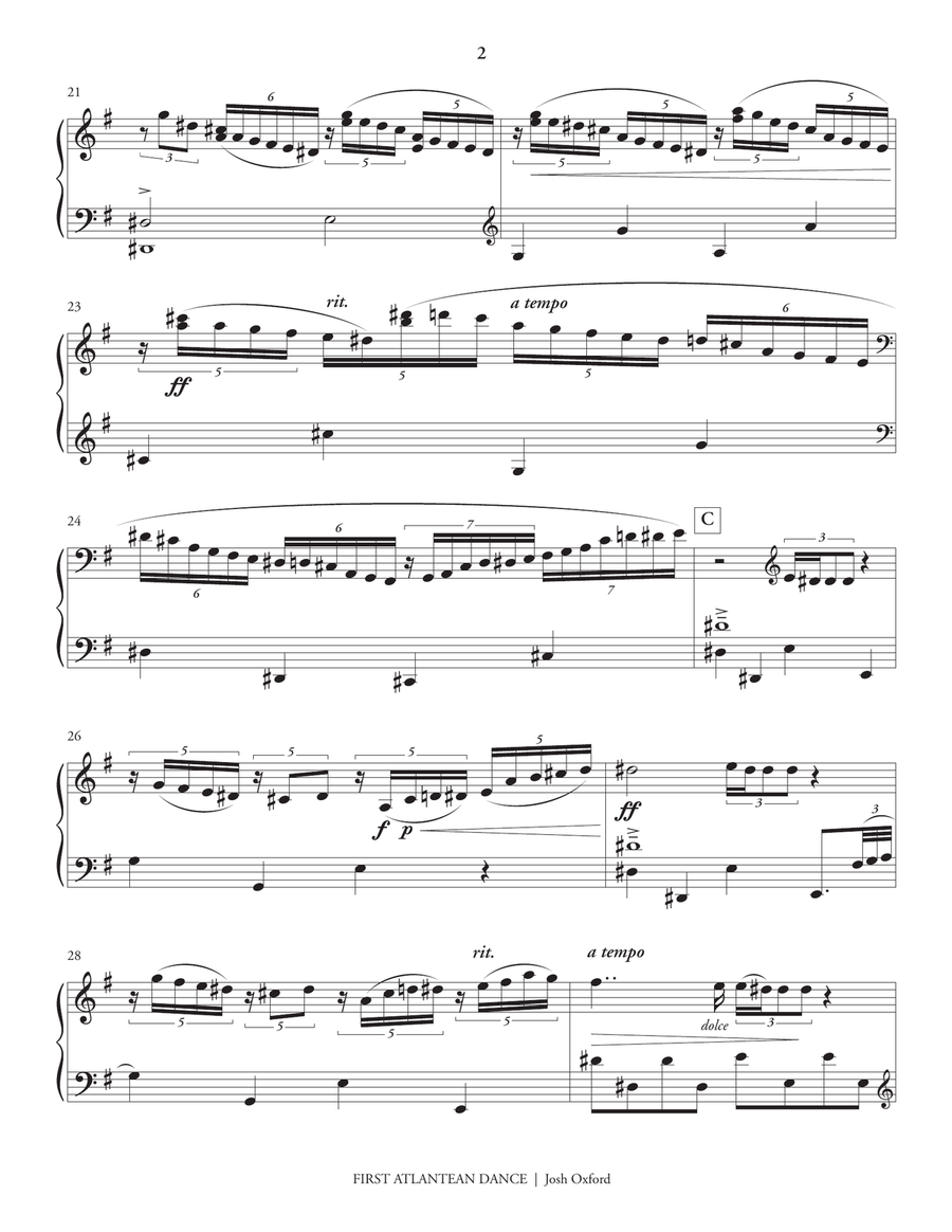 First Atlantean Dance First Atlantean Dance Marimba scores gallery preview page 3