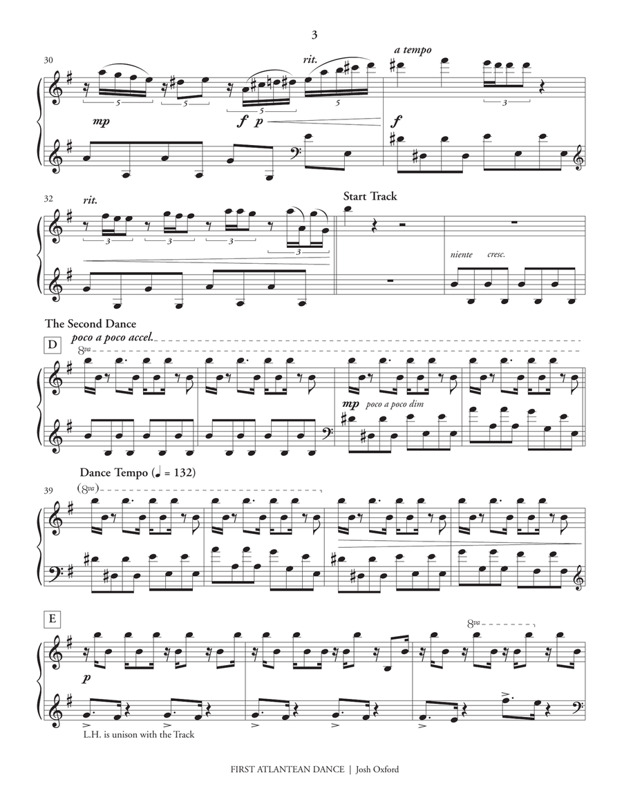 First Atlantean Dance First Atlantean Dance Marimba scores gallery preview page 4