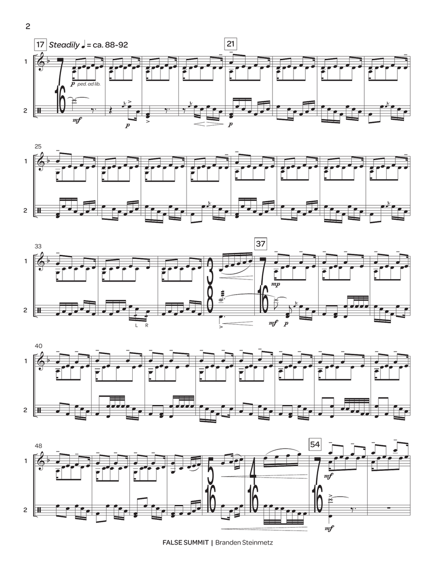 False Summit False Summit Percussion scores gallery preview page 4