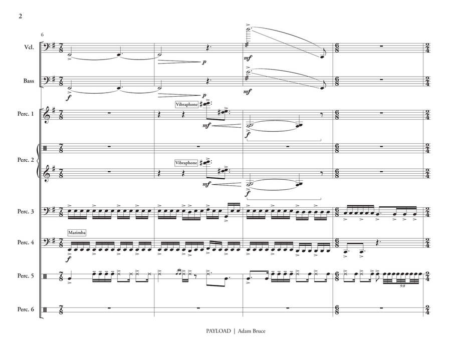 Payload Payload Percussion Ensemble scores gallery preview page 3