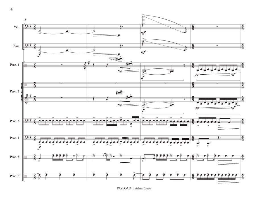 Payload Payload Percussion Ensemble scores gallery preview page 5