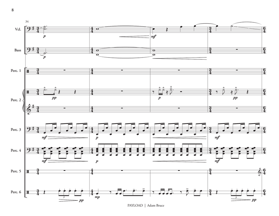 Payload Payload Percussion Ensemble scores gallery preview page 9