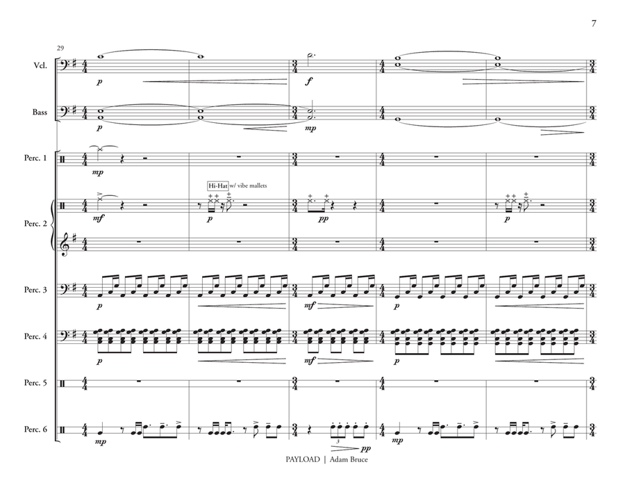 Payload (score only) Payload (score only) Percussion Ensemble scores gallery preview page 8