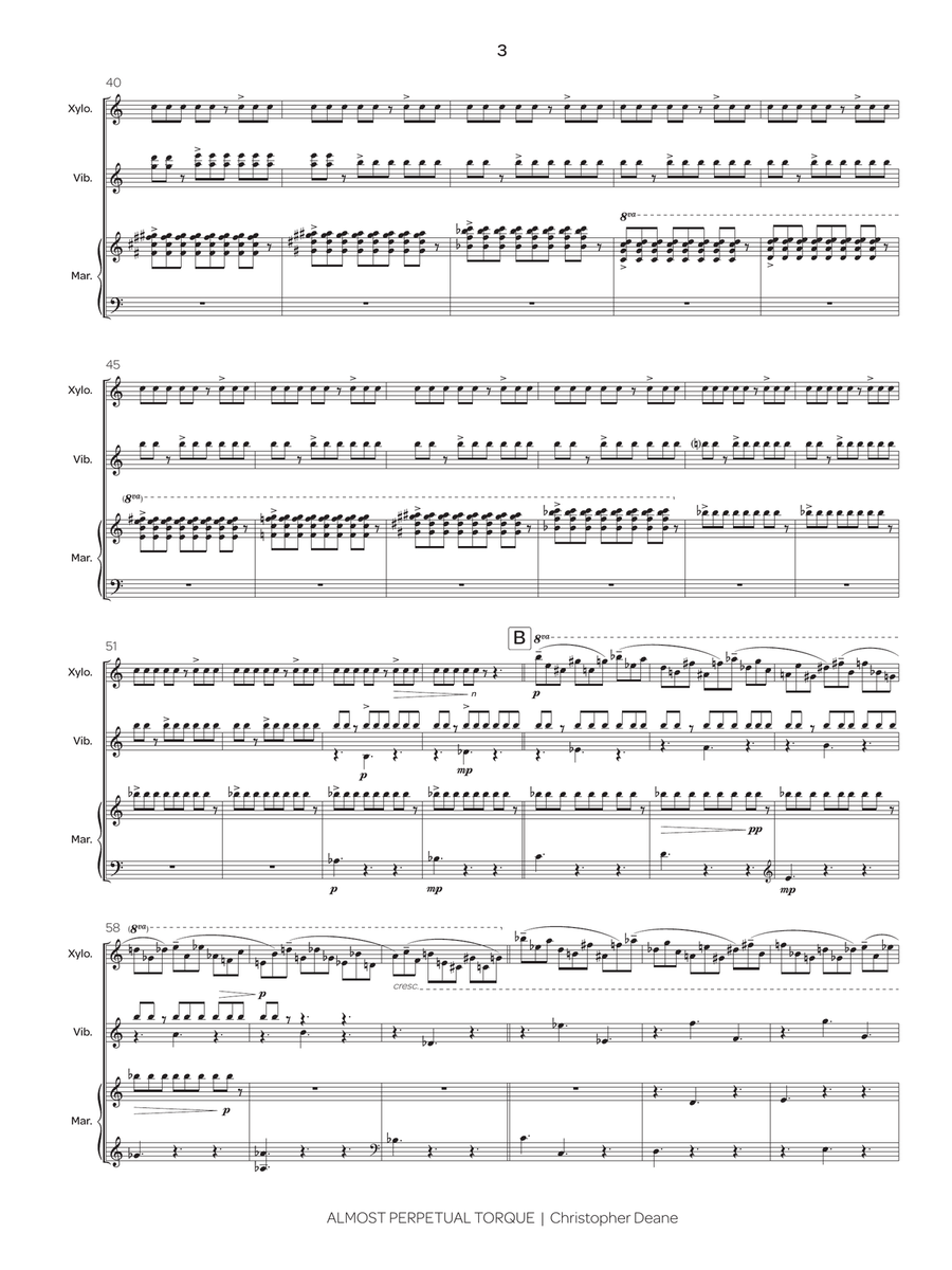 Almost Perpetual Torque Almost Perpetual Torque Percussion Ensemble scores gallery preview page 4