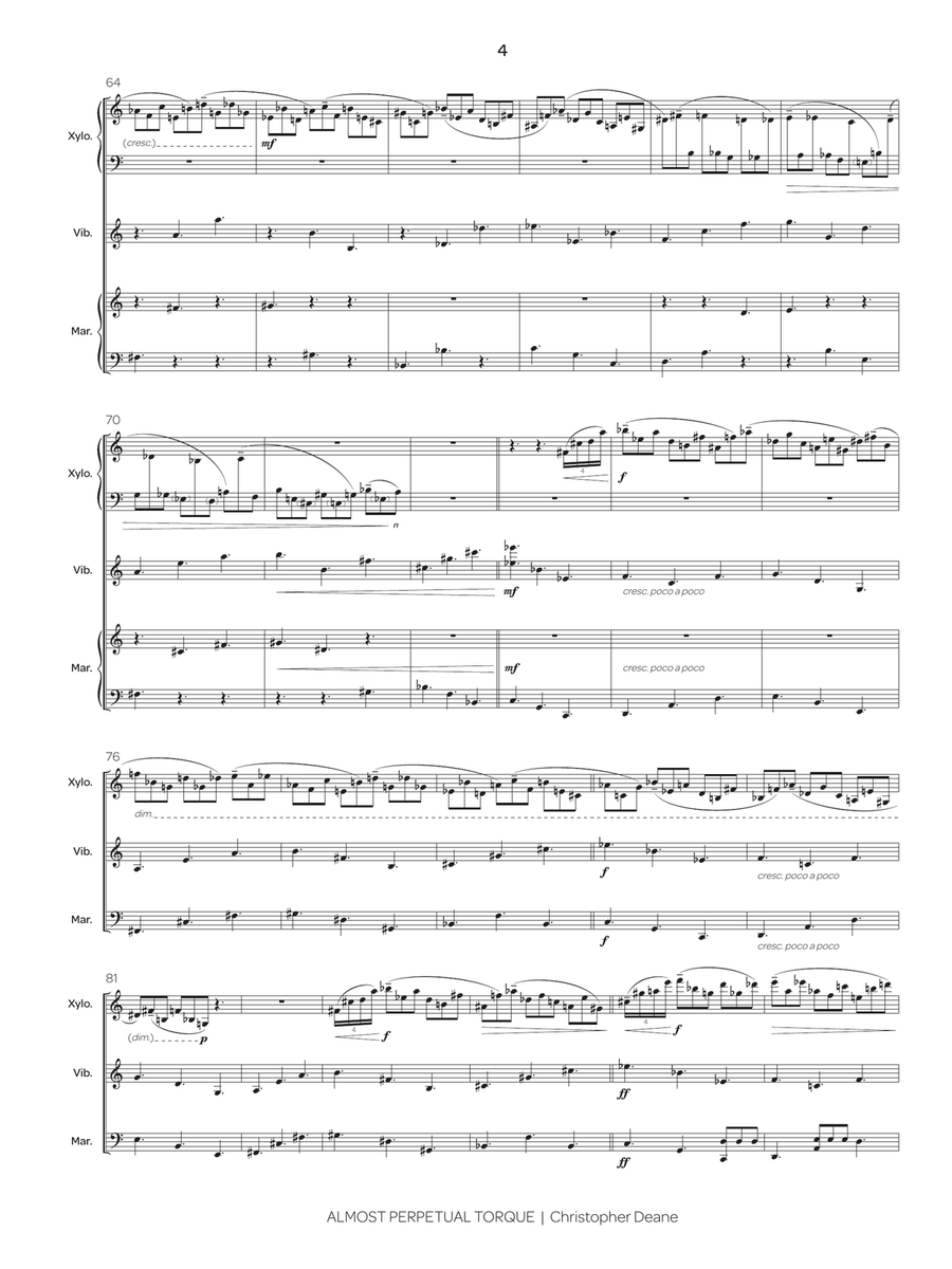 Almost Perpetual Torque Almost Perpetual Torque Percussion Ensemble scores gallery preview page 5