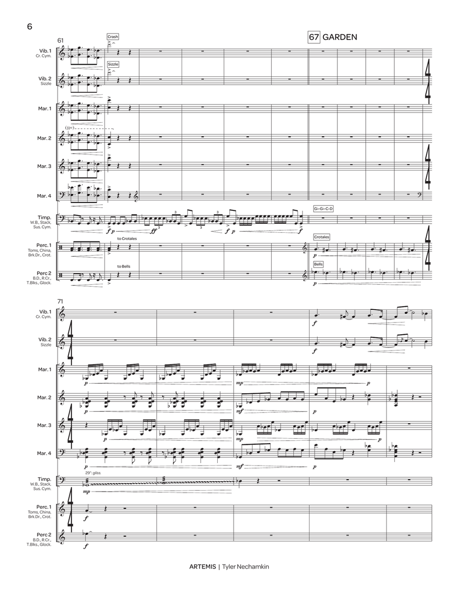 Artemis (score only) Artemis (score only) Percussion Ensemble scores gallery preview page 7