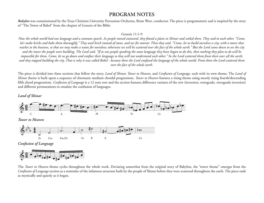 Babylon Babylon Percussion Ensemble scores gallery preview page 2