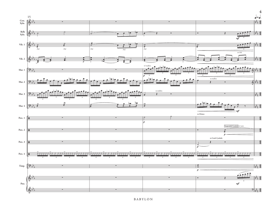 Babylon Babylon Percussion Ensemble scores gallery preview page 6
