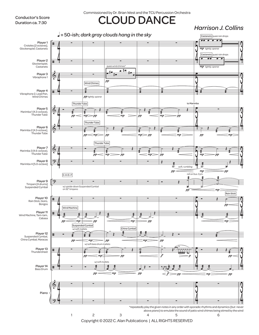Cloud Dance Cloud Dance Percussion Ensemble scores gallery preview page 2