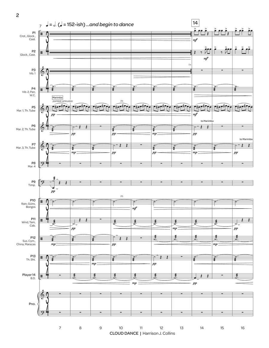Cloud Dance Cloud Dance Percussion Ensemble scores gallery preview page 3