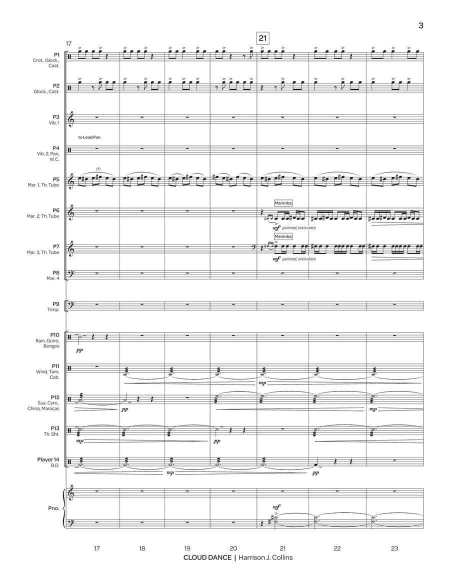 Cloud Dance Cloud Dance Percussion Ensemble scores gallery preview page 4