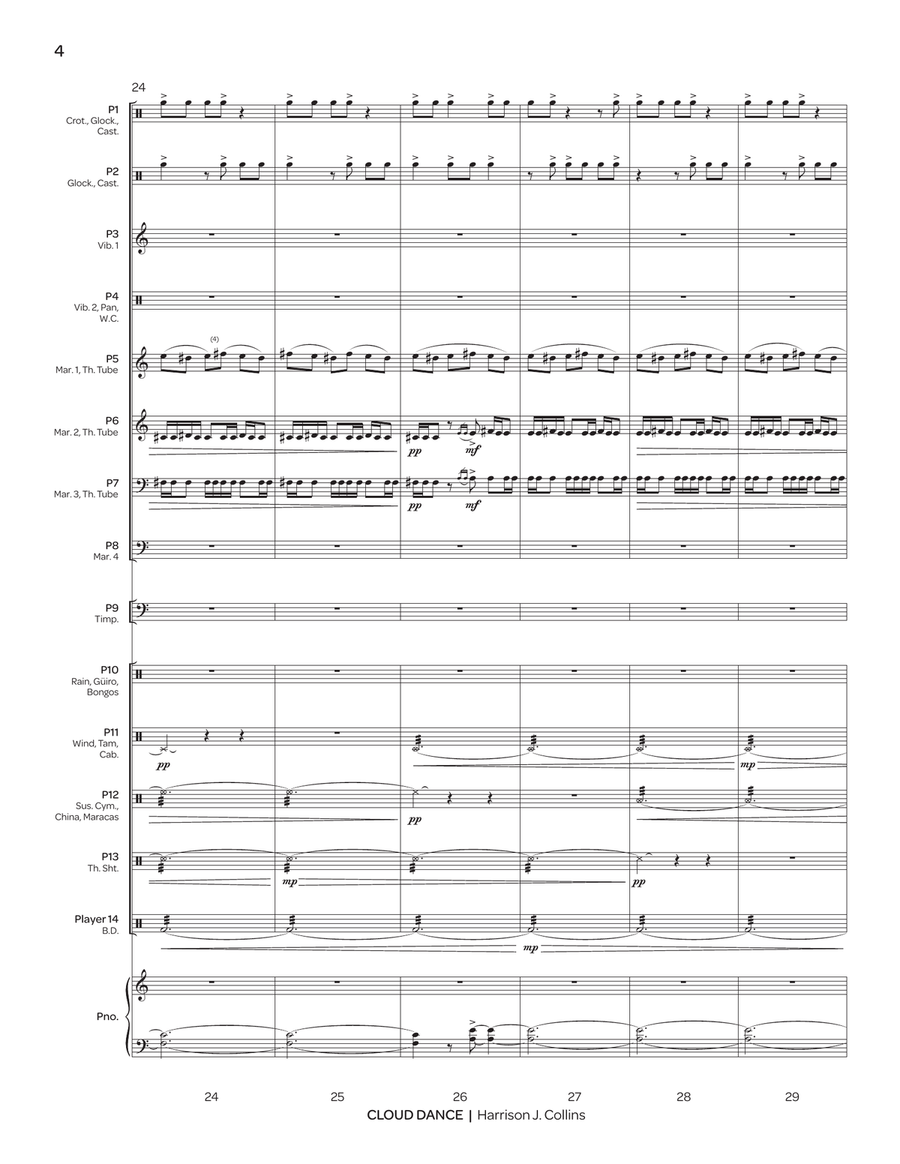 Cloud Dance Cloud Dance Percussion Ensemble scores gallery preview page 5