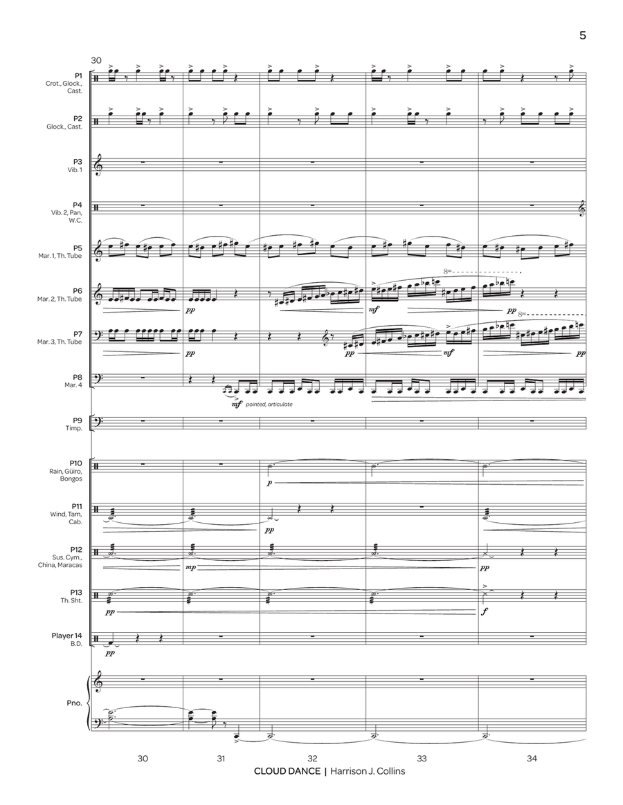 Cloud Dance Cloud Dance Percussion Ensemble scores gallery preview page 6